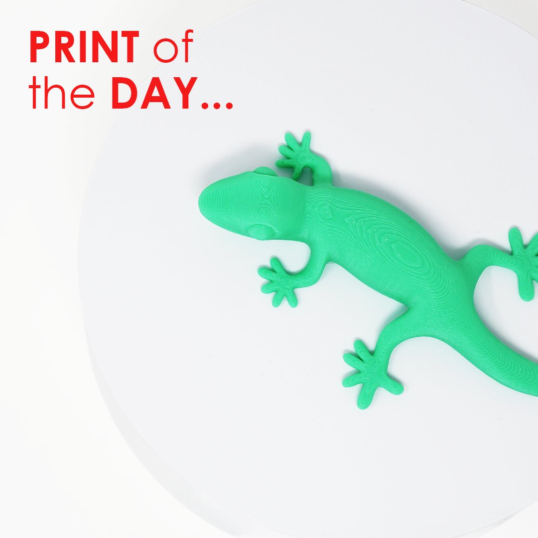 SurfaceScan's tweet image. Print of the day ~

Today&apos;s print of the day is this small tabletop gecko printed in PLA Green costing just £2.64!

surfacescan.co.uk/3d-printing-se…

surfacescan.co.uk/3d-scanning-se…

#3dprints #3dprinting #3dscanning #3dparts #3dmodels  #gecko #lizard  #batchproduction #rapidprototyping #reptile