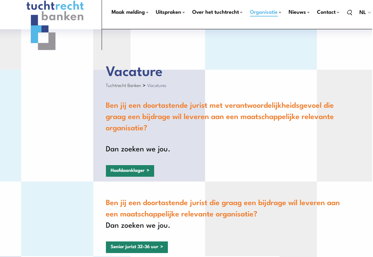 Ben jij #seniorjurist en wil je een stap in je carrière maken? tuchtrechtbanken.nl/vacatures/