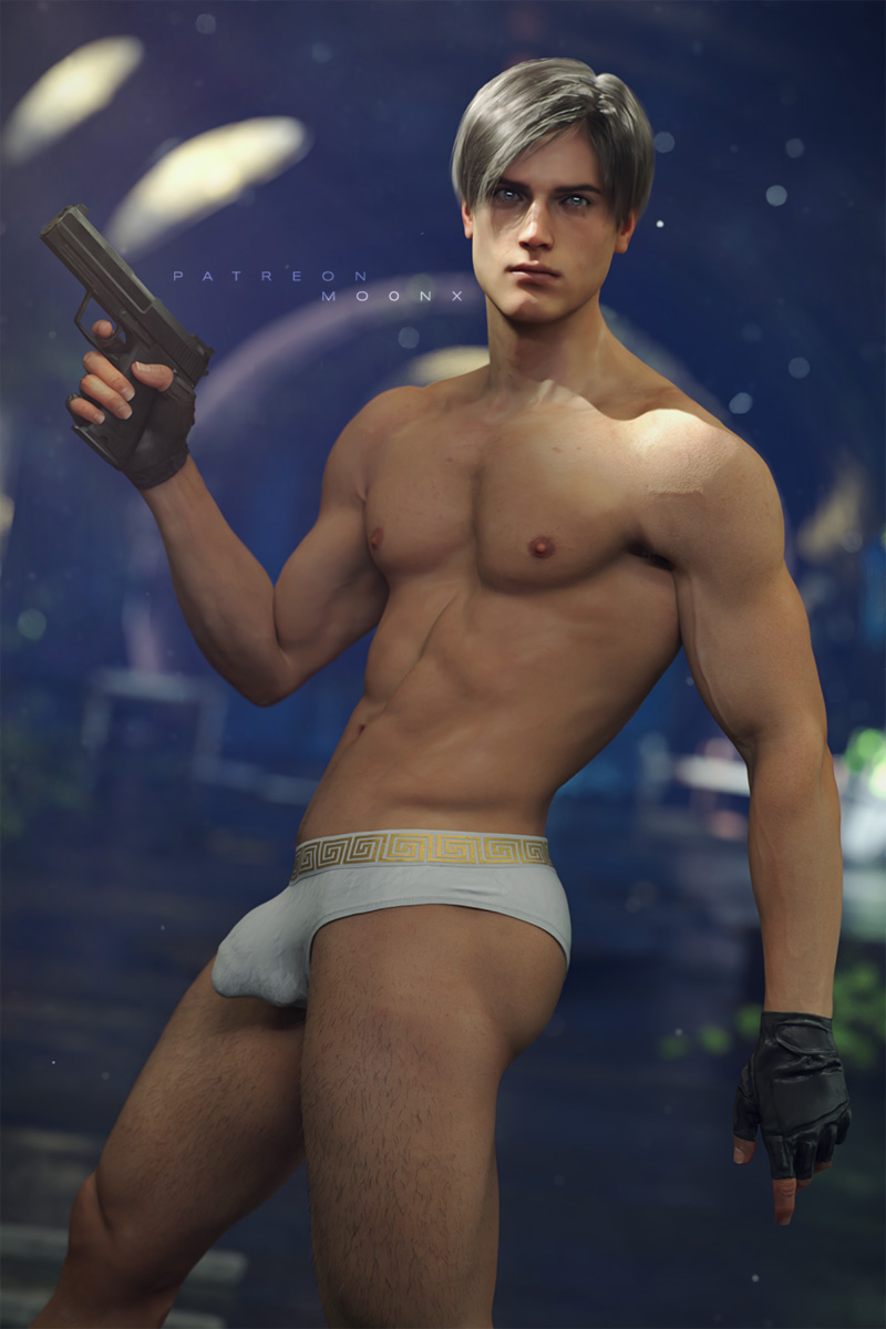Mo0nXArt's tweet photo. Leon S. Kennedy reporting for Duty😳🍆... Though it appears he forgot his uniform 🤭🤫

Available early February on Patreon 

#Leon #RE2Remake https://t.co/7mNtJHdOog