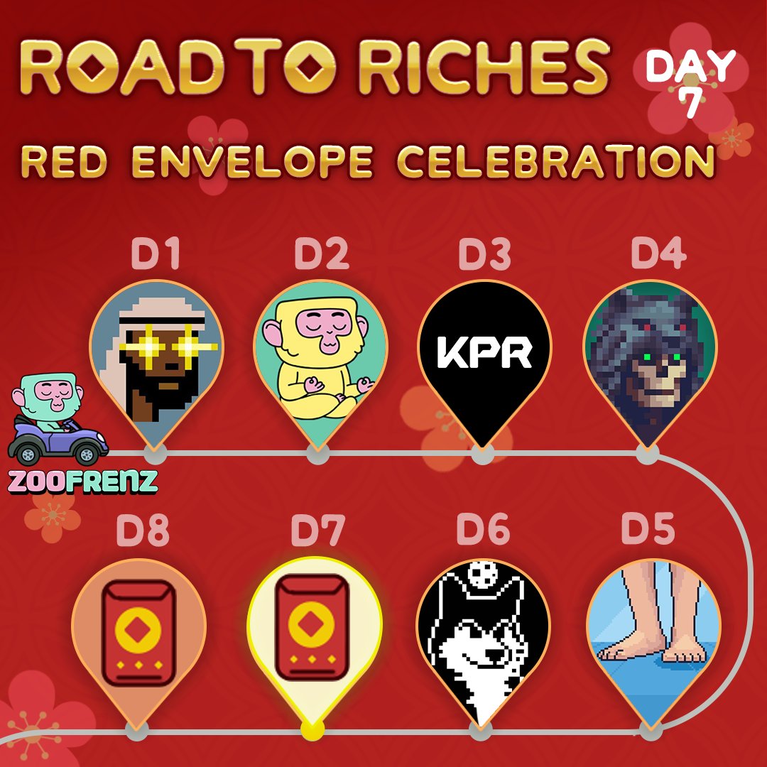 Congrats to <a href="/Dkris726/">DKris</a> for taking home a pair of <a href="/MoonrunnersNFT/">Moonrunners</a> to share with their *TRUE* friend <a href="/DerrickYeh/">Derrick｜a KID called BEAST</a> in Day 6’s 🧧!

Time to make some predictions!

Day 7 Rules👇
1️⃣ Follow <a href="/zoofrenzNFT/">Zoofrenz</a> + <a href="/ThirdSpaceMeta/">THIRDSPΛCE</a>
2️⃣ Like &amp; RT this post!
3️⃣ Tag the NEXT blue chip NFT project!