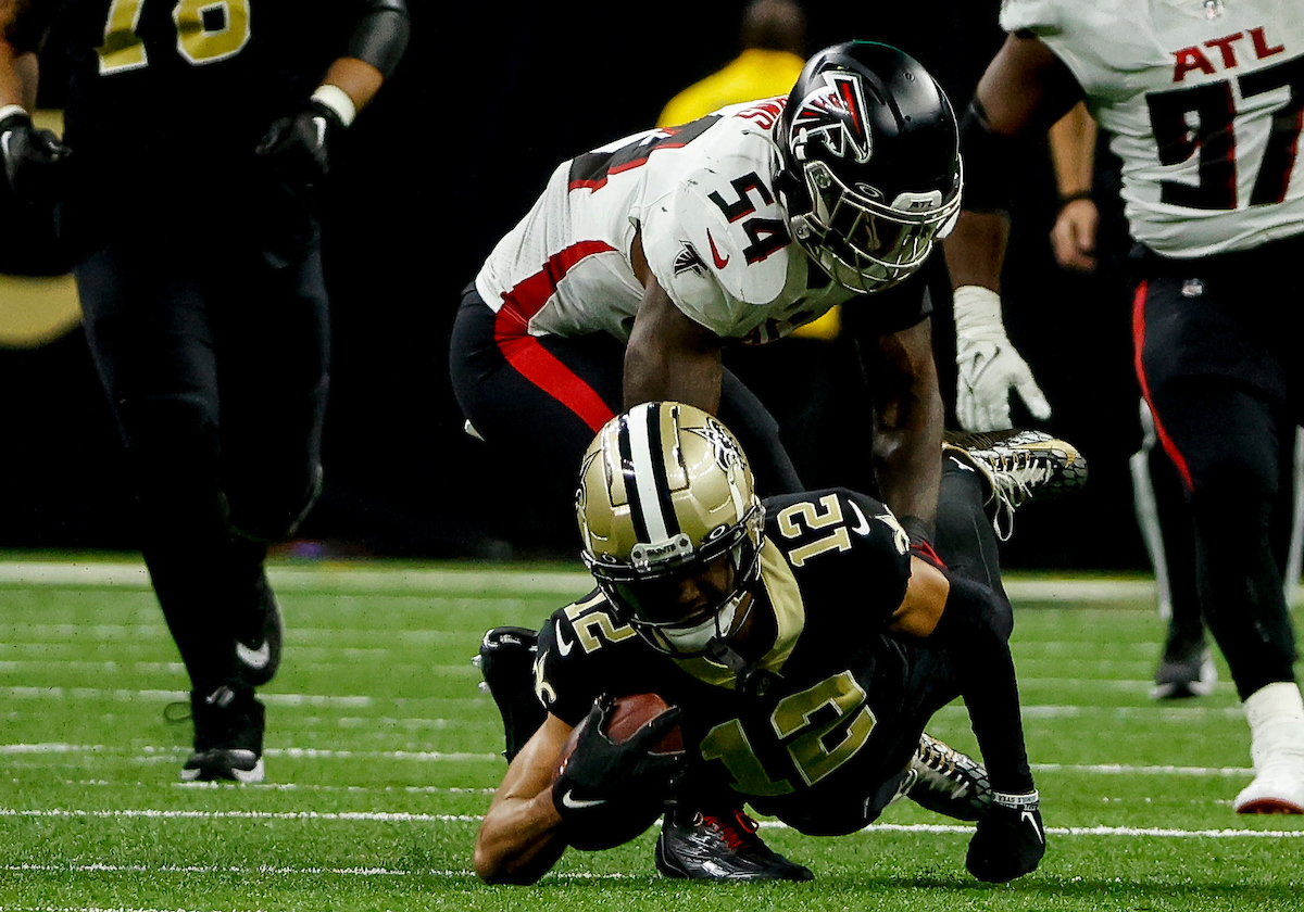 nofnetwork's tweet image. Chris Olave

1,042 yards
72 catches
14.5 yards per reception
4 touchdowns
1 Rookie of the Year finalist snubbing