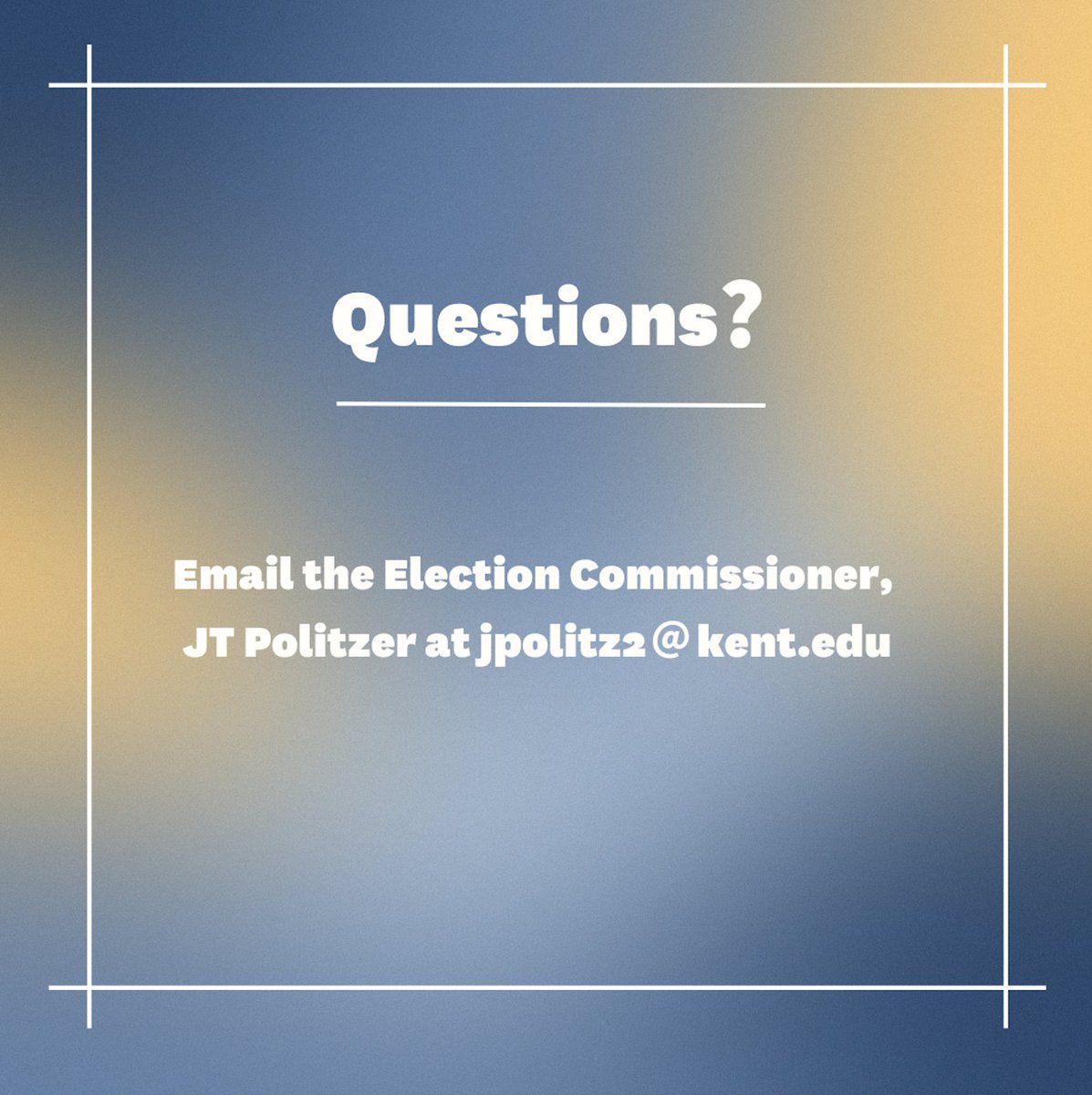 Kent State USG tweet media