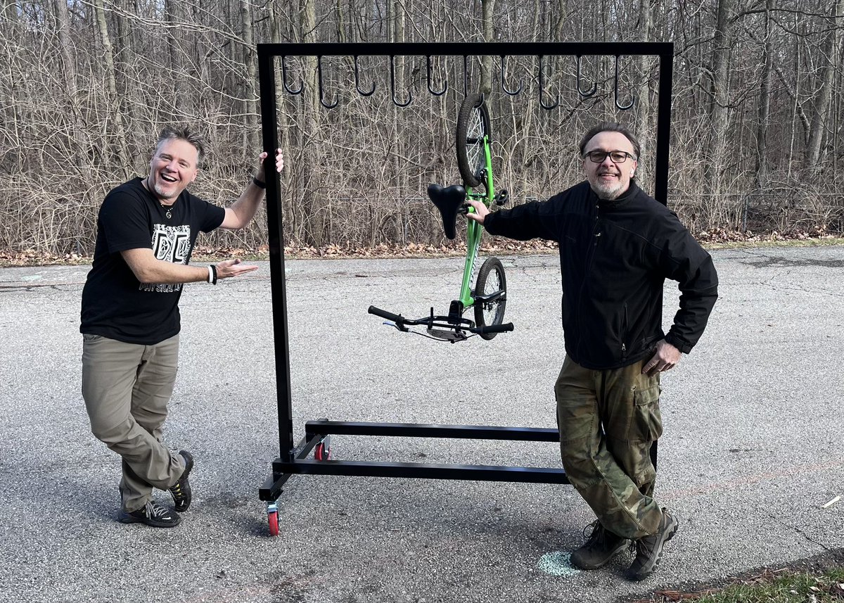 What do you get when you add a generous PTA grant, deep discounts from Wheelie Fun Bike Shop, and talented bikerack-welding Granby parents?!  COOL RIDING OPPORTUNITIES FOR KIDS!!!  #strongspokes!  #physed