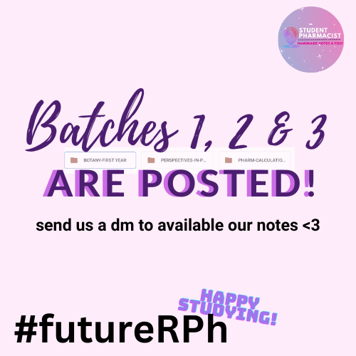 stud_pharmaciST's tweet photo. // Study Guide provided for you by Student Pharmacist are now uploaded! #pharmacy #studentpharmacist

DM DM DM for soft copies pharmate! #affordableprice #studynotes #firstyearpharmacy https://t.co/nrZK6Hg7eo