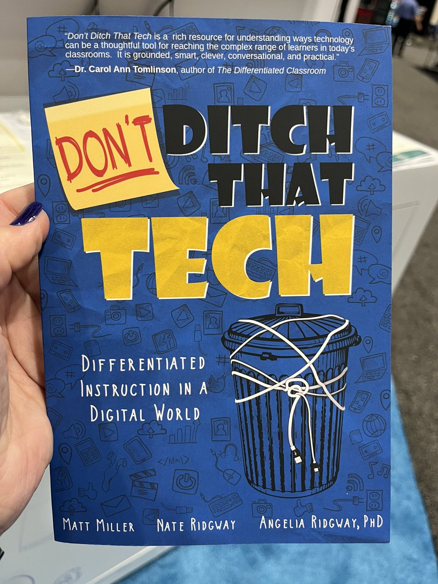 ck_binford's tweet photo. Won Matt Miller’s book yesterday in the @FETC expo hall! #DIinadigitalworld #ditchthattextbook https://t.co/26ViOUVWhX