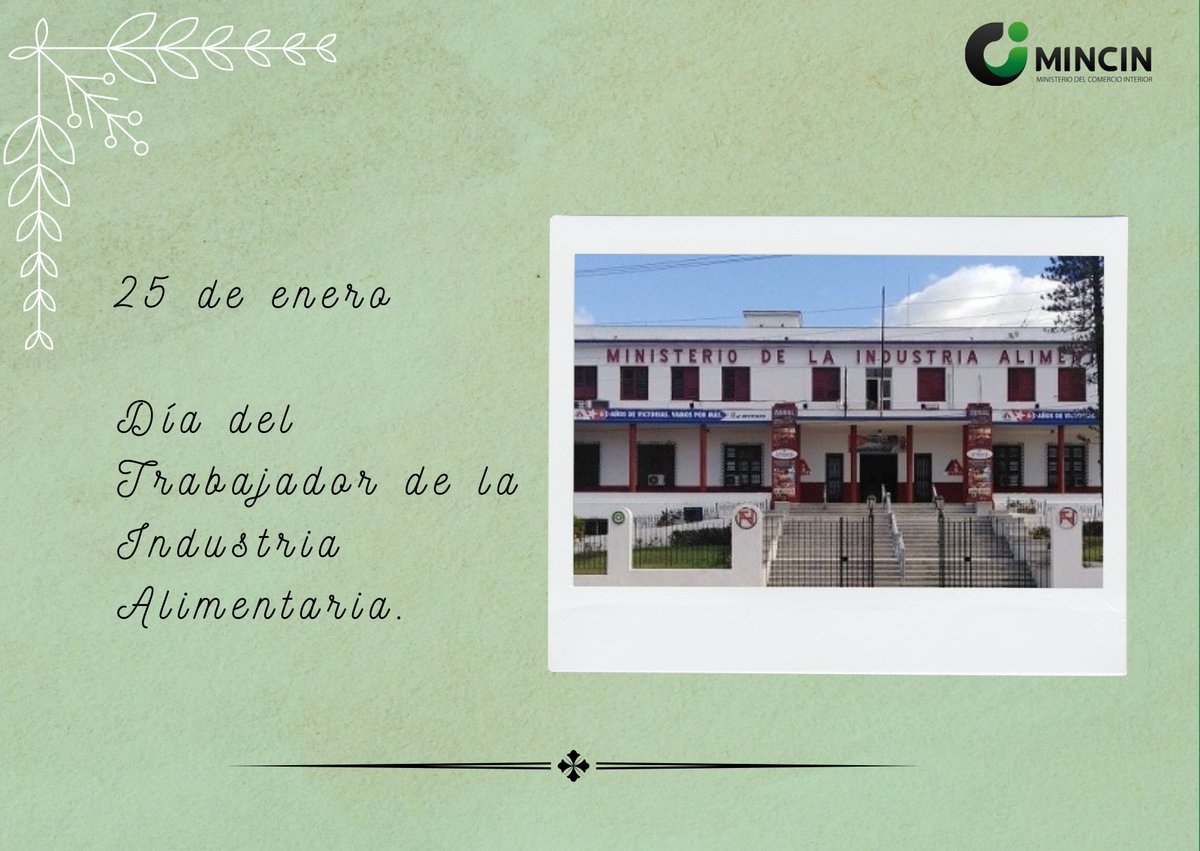 Nuestra felicitación a los trabajadores de la Industria Alimentaria que hoy celebran su día. Agradecemos su entrega y dedicación en la producción de alimentos y el acompañamiento al Comercio.