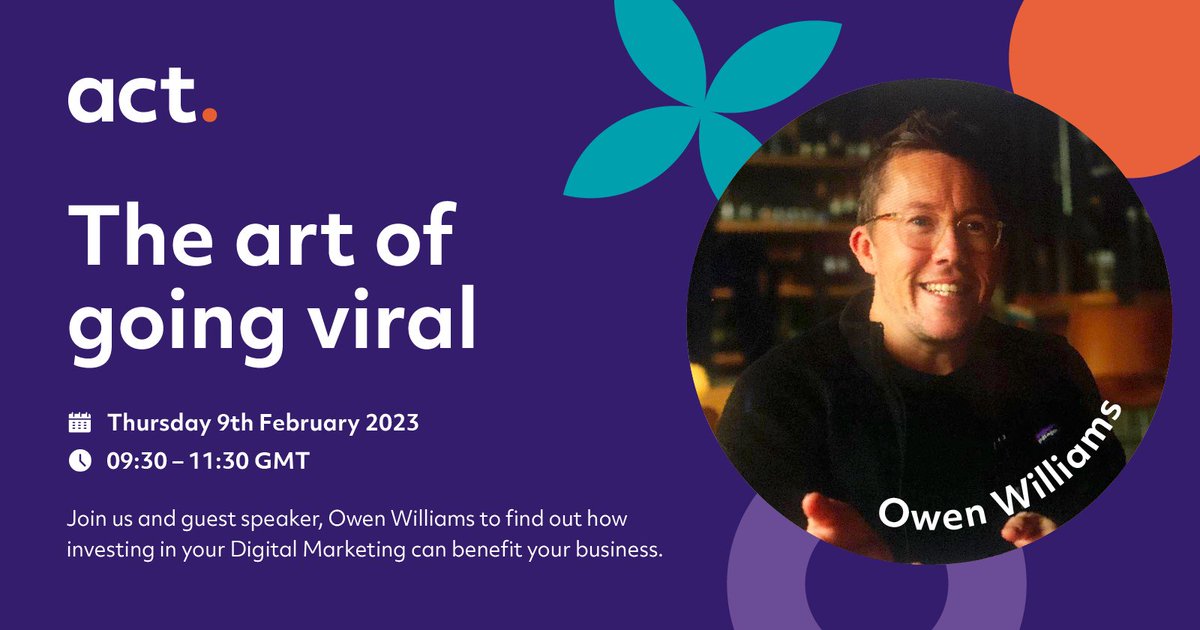 acttrainingltd's tweet photo. This #NAW2023 we are shining a light on all things Digital💻
 
Join us as we talk social strategy, viral moments and the power of the algorithm with former Head of Social Media at BBC1 and Managing Director at Siml, @OwsWills
 
Book your spot now:https://t.co/jGxRtFpnzE https://t.co/AyZRLt1fAD