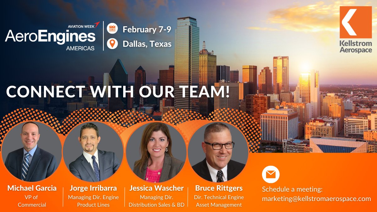 KellAero's tweet image. Our @KellAero team is looking forward to AeroEngines Americas in two weeks! Contact us at marketing@kellstromaerospace.com to set up a meeting with our team!  

#AEUSA  #AviationIndustry  #EngineLeasing  #AircraftMaintenance #Lessors #TechnicalServices #InventoryManagement