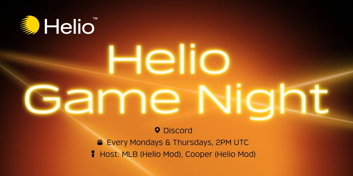 lista_dao's tweet photo. WEEKLY GIVEAWAYS 🎉
Game Night on Discord is happening tomorrow!
Join us for a night of fun &amp; games &amp; stand a chance to win cash prizes!💰
📍 https://t.co/nuQD1trGag

LIKE, RT &amp; and tag 2 friends with the hashtag #HelioGiveaway &amp; 2 lucky winners will win 20HAY each! https://t.co/HasAOmKMby
