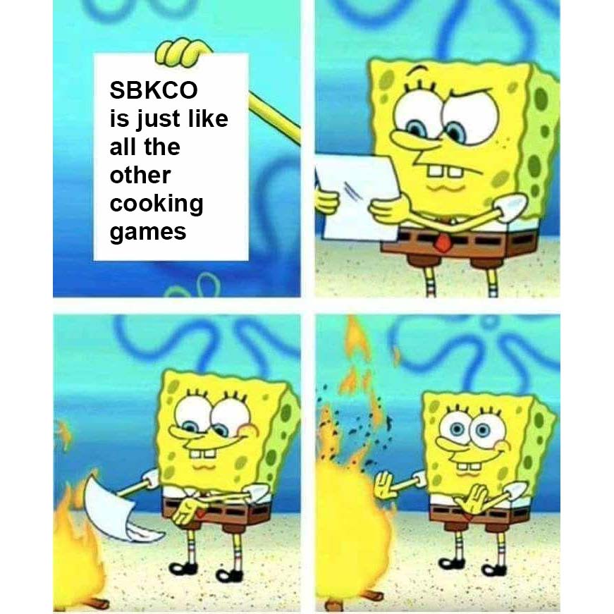 SpongeBobInAJam's tweet photo. Well no, it's not β because it stars yours truly! π§½ππ₯°π
#spongebobkrustycookoff #cookinggames #mobilegames #spongebobmeme #spongebob #spongebobsquarepants https://t.co/T1sccZ1vYc