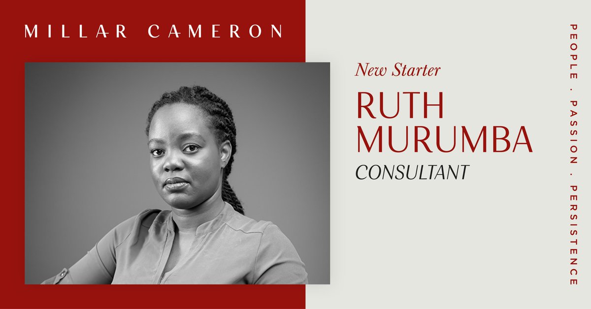 MillarCameron's tweet photo. We’re delighted to welcome Ruth Murumba to the Millar Cameron team, bringing with her a wealth of experience in recruiting leadership roles at board, C-suite, and senior management level across sub-Saharan Africa.
https://t.co/QX0DMeRDM5
#MillarCameron #ExecutiveSearch #Africa https://t.co/Un1muJiVwY
