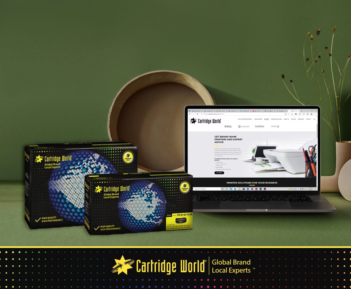 CWKansasCityMO's tweet photo. Cartridge World has helped the environment for over 20 years, by providing recycled ink and toner, programs, and printer solutions that promote office sustainability. Learn more here: https://t.co/zLqpthdvz8 https://t.co/hCXmN281U5