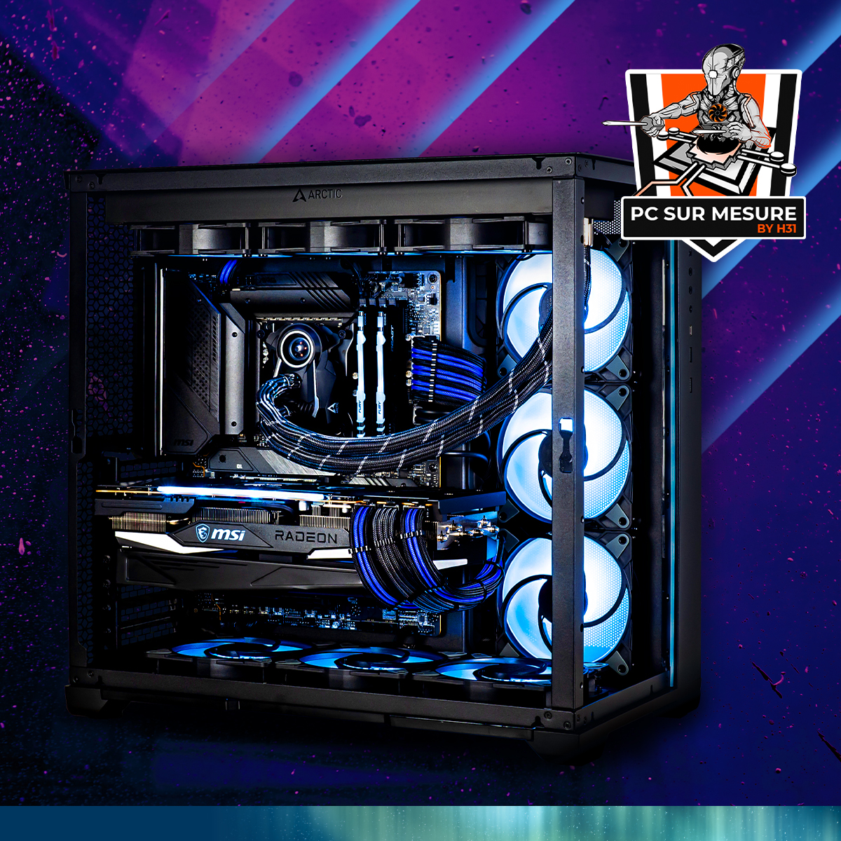 ARCTIChannel's tweet image. What a beauty, what an airflow! 😍
@Hardware31AL  really went all out with this build. 😄
But what do you guys think?

#airflow #pcbuild #cooledbyarctic #watercooling #gaming