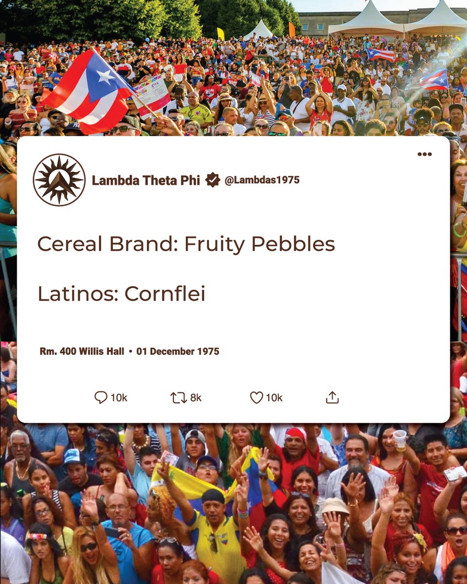 Lambdas1975's tweet photo. Which other brand names have been modified in your Latino household?

#LambdaThetaPhi #ΛΘΦ #Lambdas https://t.co/bRjHWavTxi