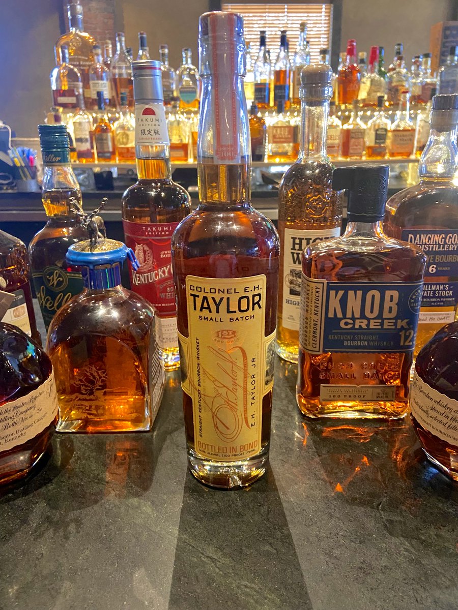 Attention whiskey enthusiasts! We’re very proud of our 100+ bottle collection, and occasionally we come across some rarities that we’d like to share! 

Whiskey Wednesdays offering this week is Colonel E.H. Taylor Small Batch Bourbon. See you soon!