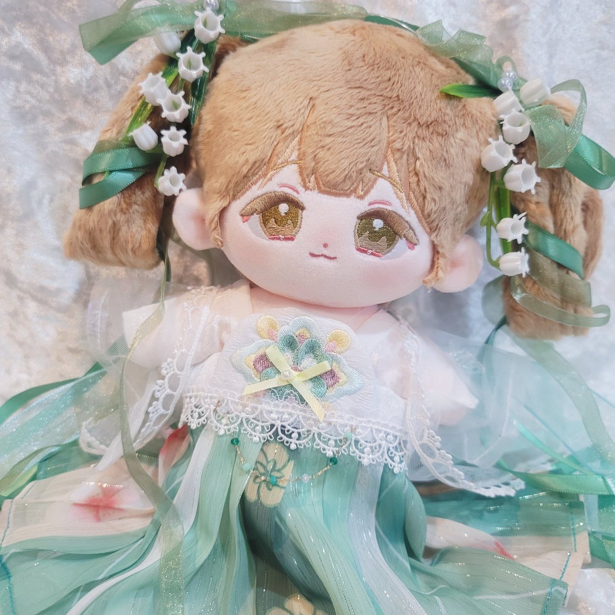 아델린💚

🧸：<a href="/pokpoksom/">폭신말랑솜</a>
#20cm棉花娃   #20cm인형  #cottondoll