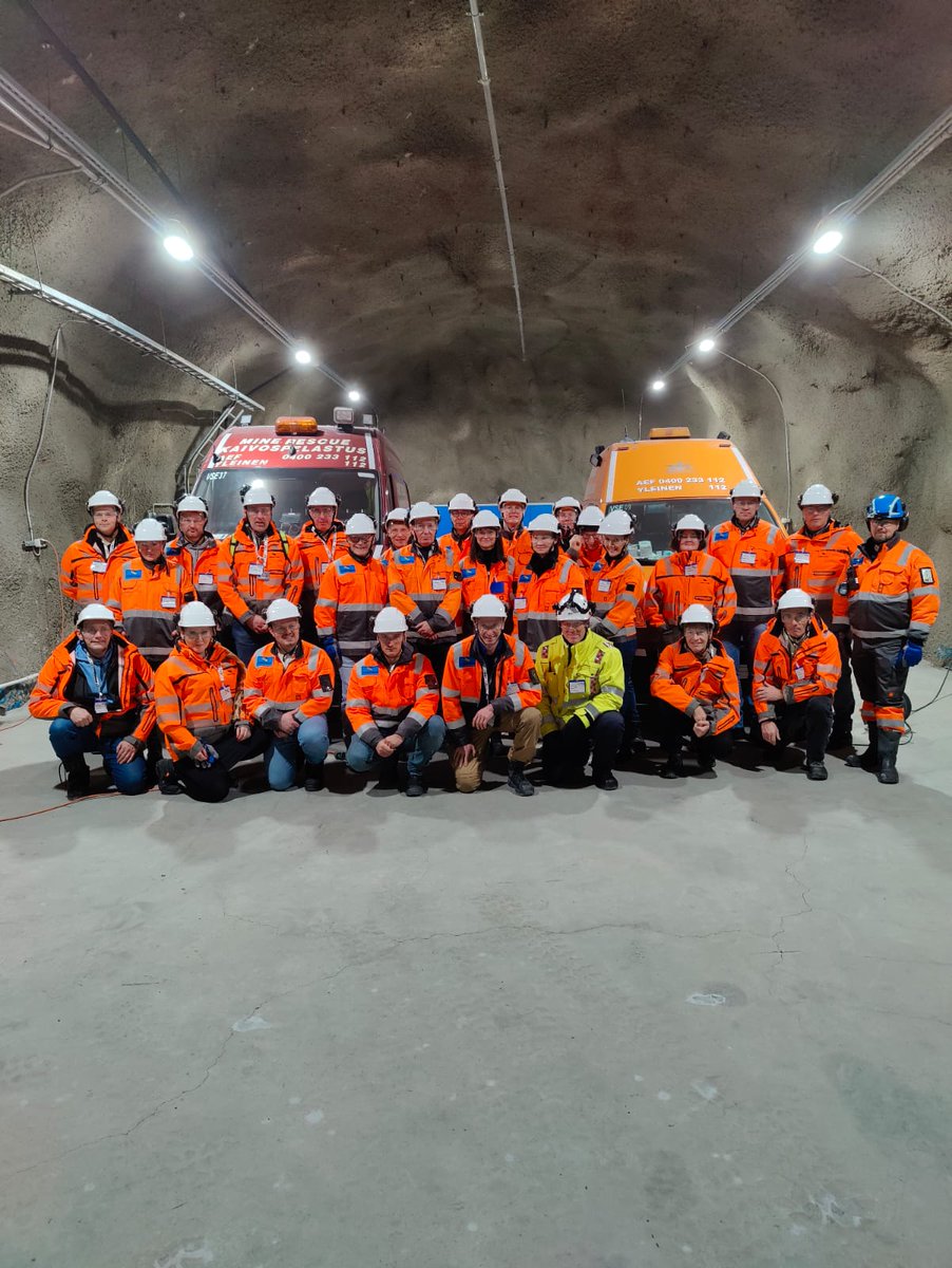 ctif_fin's tweet photo. #Extrication &amp; #Newtechnologies Commission together with Baltic National Committees had a great visit to Kittilä #goldmine. Lots of useful information about rescue services, visit to -925 meters underground and warm hospitality. Thank you @AgnicoFinland! @ctif_org #pelastustoimi https://t.co/LuqUwiafe7