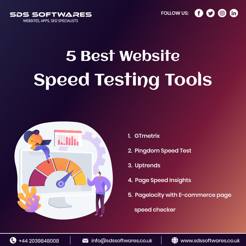 SDSSoftwares's tweet image. 5 Best Website Speed Testing Tools

1. GTmetrix
2. Pingdom Speed Test
3. Uptrends
4. Page Speed Insights
5. Pagelocity with E-commerce page
speed checker

Visit us at: sdssoftwares.co.uk

#pagespeedinsights #pagespeed #pagespeedtest  #webdesign #seo #seocompany #seoservices
