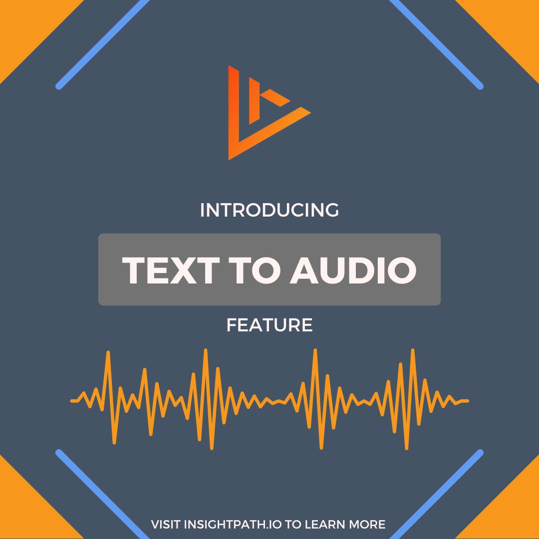 We’re excited to announce that we’ve introduced a Text to Audio feature!

VideoRequest now submits all quotes (the written notes received from the request page from a contact) as #videos using text to speech technology🔊

Visit insightpath.io to try it out!