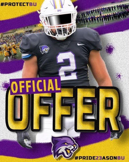 Blessed to receive a offer from Bethel University 🟣🟡<a href="/CoachMeyer9/">Greg Meyer</a> <a href="/AdcockJere/">Jere Adcock</a> @DHS_Recruiting <a href="/AL6AFootball/">Alabama5AFootball</a>