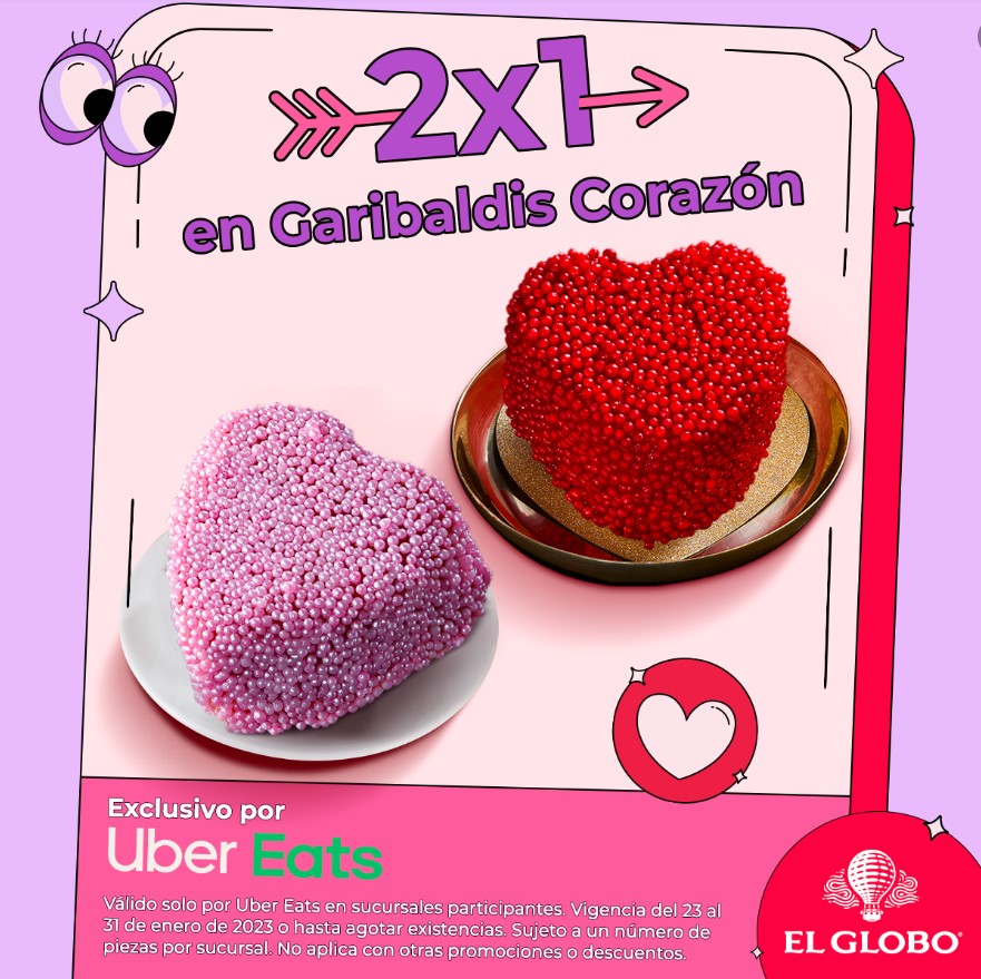 cazamx's tweet photo. 2x1 en garibaldis de corazón en la promo de San Valentín de El Globo https://t.co/NtQw0utpo5
#Oferta #promocion #México #ofertas #promociones #descuentos #Cazaofertas https://t.co/sbHpejpVGC