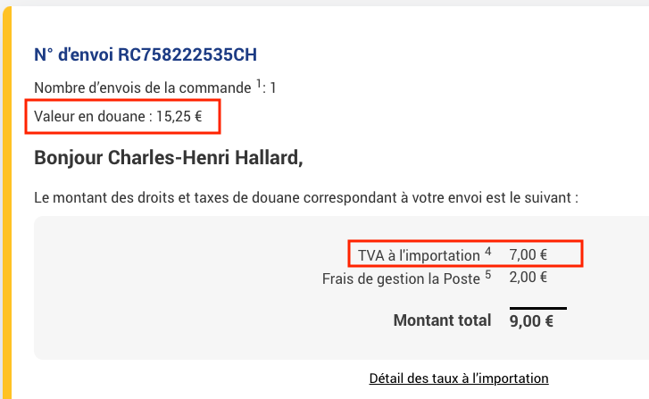 Quelqu'un peut-il m'expliquer pourquoi chez <a href="/lisalaposte/">La Poste</a> 20% de TVA sur 15.25€ ça fait 7€ ?