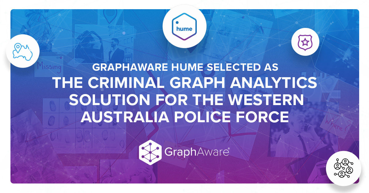 We are thrilled to announce the @WA_Police selected GraphAware Hume as their criminal graph analytics solution. 🤝 “The centralisation of data from numerous standalone systems allows us to identify links and associations much more efficiently.' Read here! hubs.ly/Q01z9Hc70