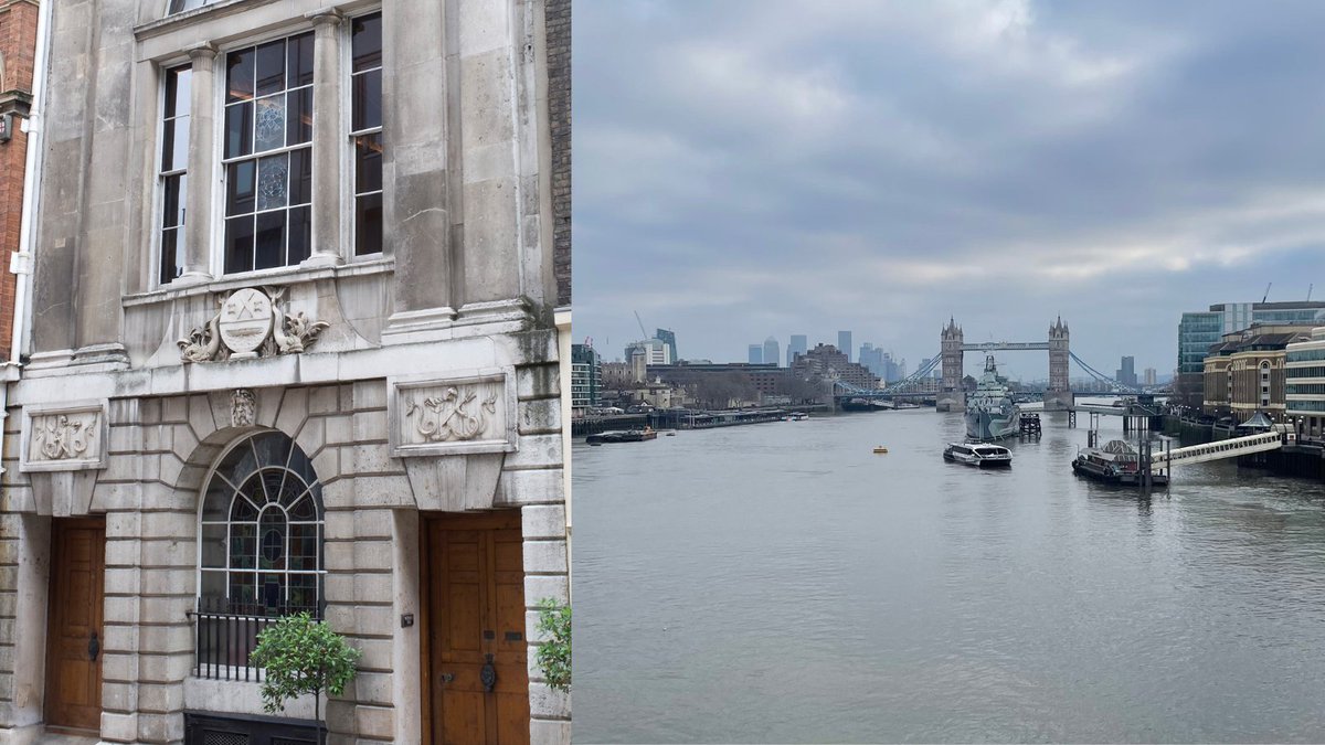 💡 Heard of the Watermen &amp; Lightermen?
These colourful characters were an essential part of early London, transporting people (watermen) and cargo (lightermen) on the river. Excellent to meet at Watermen's Hall yesterday &amp; support research around a circular economy in maritime