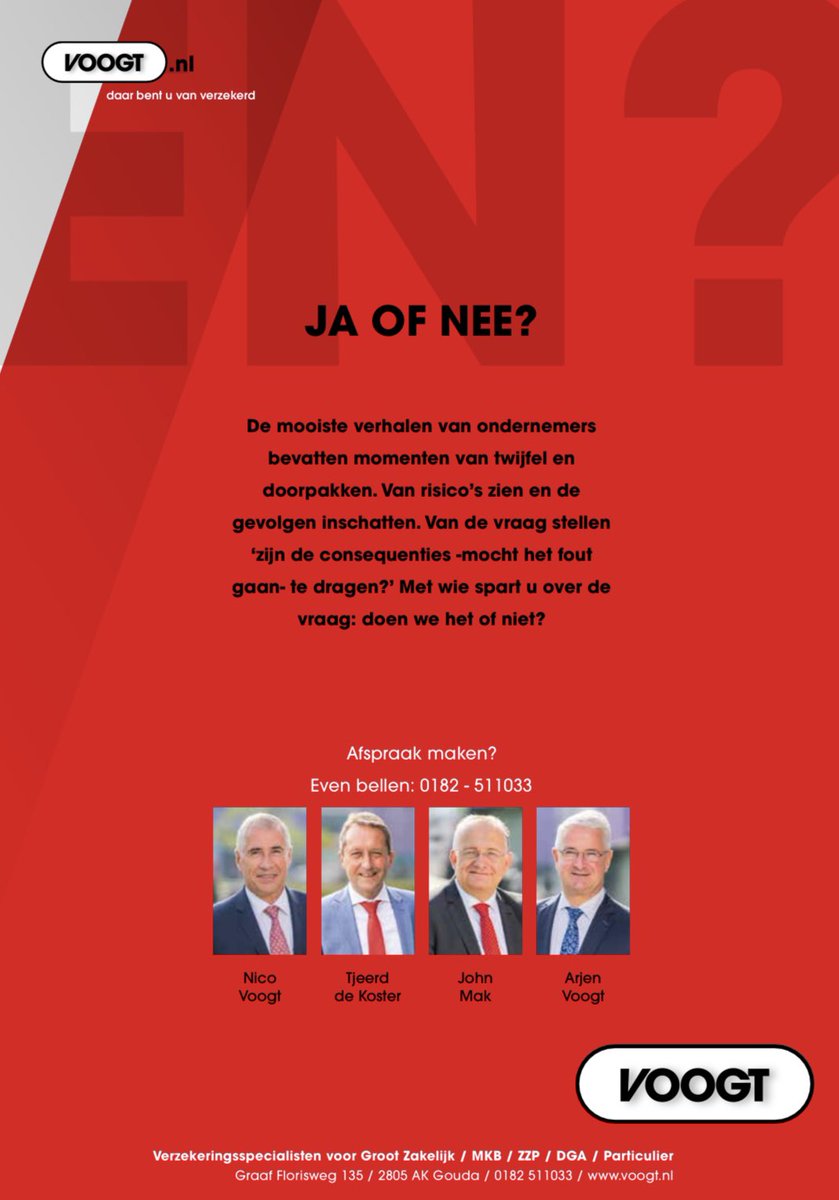 Voor wie maandag as bij de Ondernemersprijs MH een Ja of Nee?<a href="/GO_Gouda/">GoudaOnderneemt!</a> <a href="/OPBR_BR/">OPBR Ondernemers Platform Bodegraven-Reeuwijk</a> <a href="/kijkopbr/">Kijk op Bodegraven-Reeuwijk</a> <a href="/M_bunnik/">Michiel Bunnik</a> @ThierryVanVugt <a href="/HK_Krimpenerwrd/">Het Kontakt - Krimpenerwaard</a> <a href="/WernerINTOb/">Werner INTO business</a> <a href="/DitiszoGouds/">ZoGouds.nl</a> <a href="/AD_GroeneHart/">AD Groene Hart</a> @DPG0182 <a href="/SBG_Gouda/">SBG Gouda</a> <a href="/VNONCWWest/">VNO-NCW West</a> <a href="/VOAonline/">VOA</a> <a href="/schouwburggouda/">De Goudse Schouwburg</a> <a href="/HKgoudsepost/">Het Kontakt - Goudse Post</a> <a href="/GoudseBC/">Goudse Business Club</a>