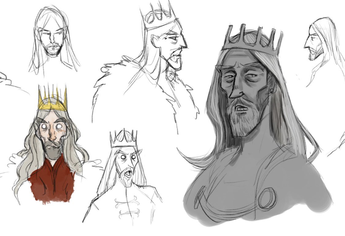 Jaehaerys Targaryen, the old king. #houseofthedragon #hotd #fanart #jaehaerystargaryen #illustration #artistsontwitter