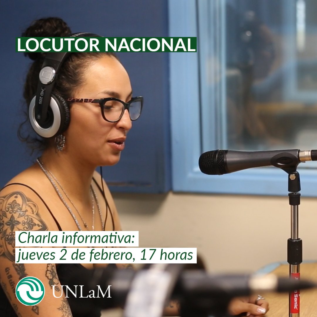 UnlamOficial's tweet photo. ✍🏼  ¿Querés estudiar una carrera en el campo de las artes y la comunicación?

La UNLaM te invita a las charlas virtuales informativas sobre la oferta académica del Instituto de Formación Profesional y Capacitación: https://t.co/5Auwp9RoVf