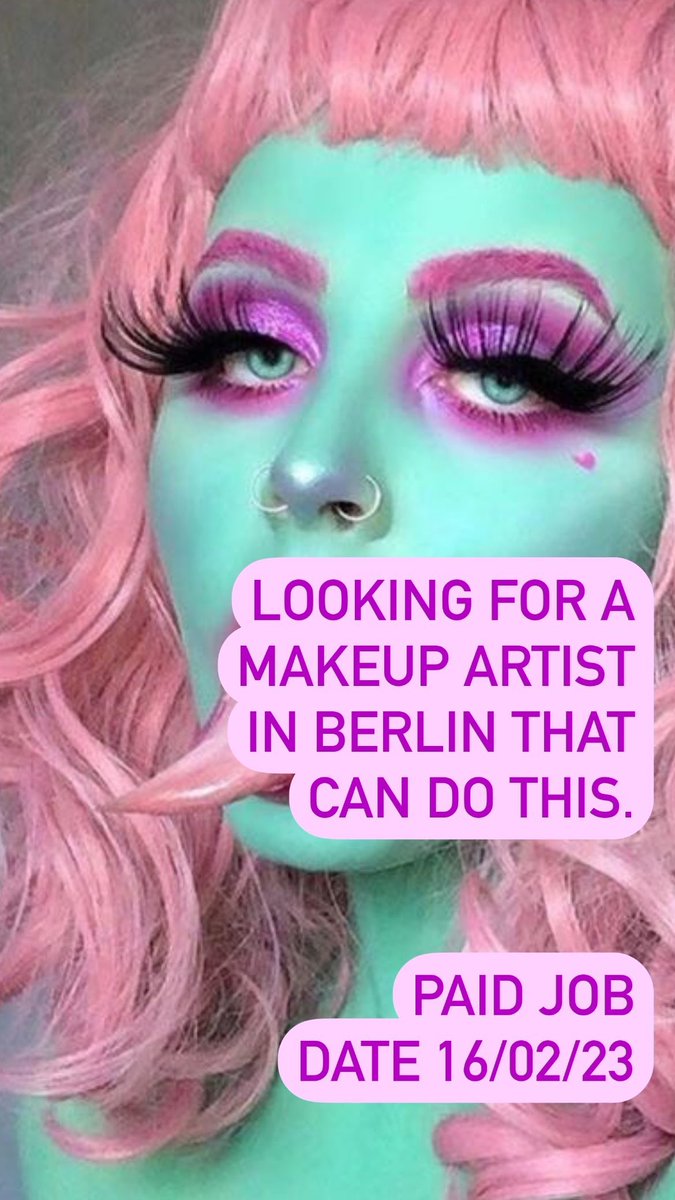 looking for a #makeupartistberlin