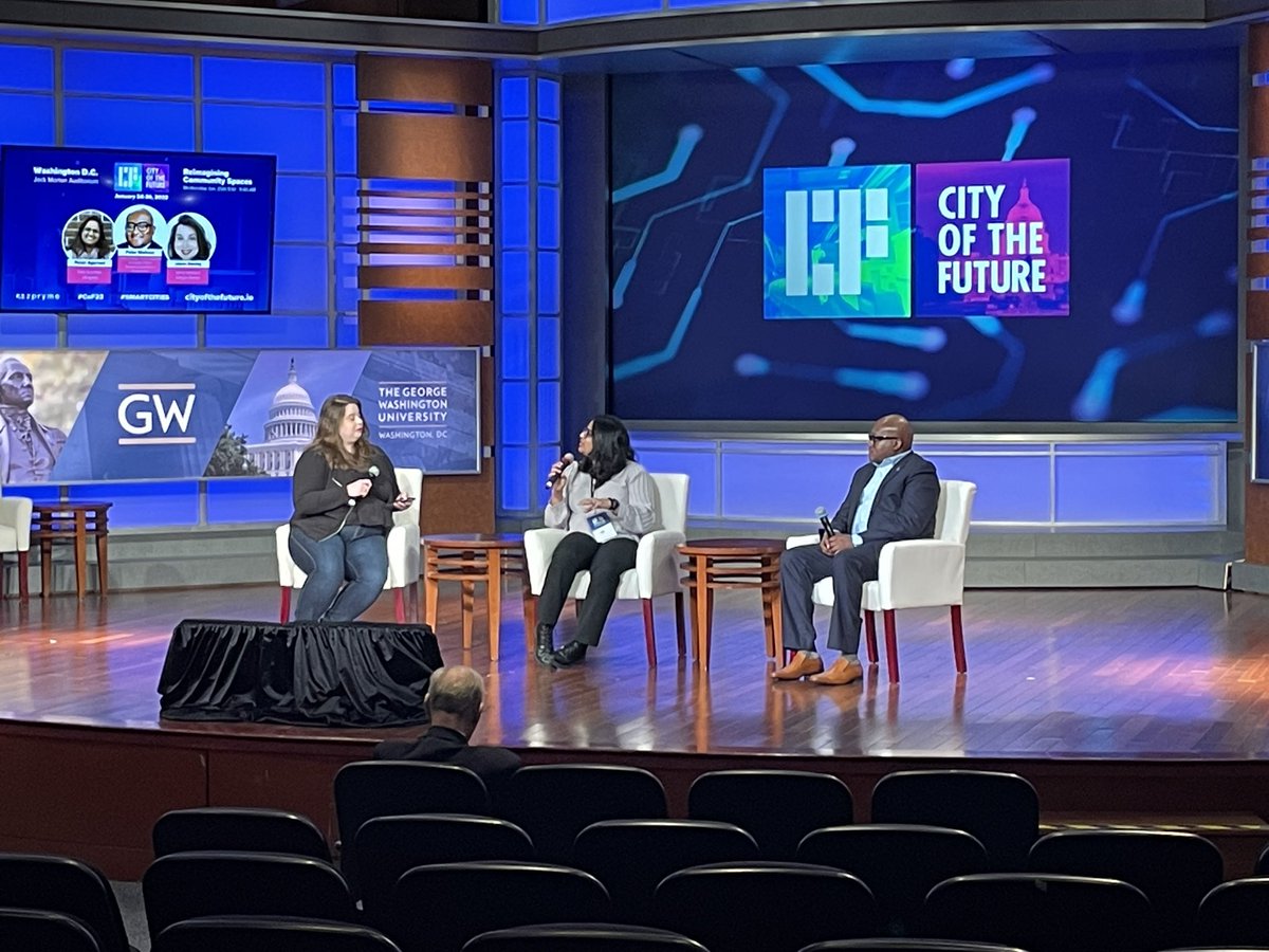 Reimagining Community Spaces at #CoF23 

Featuring: 
🏙️ Joyce Deuley (@Jedeuley), Zpryme
🏙️ Palak Agarwal, <a href="/US_Ignite/">US Ignite</a>
🏙️ Peter Muhoro, @RapElecCoop