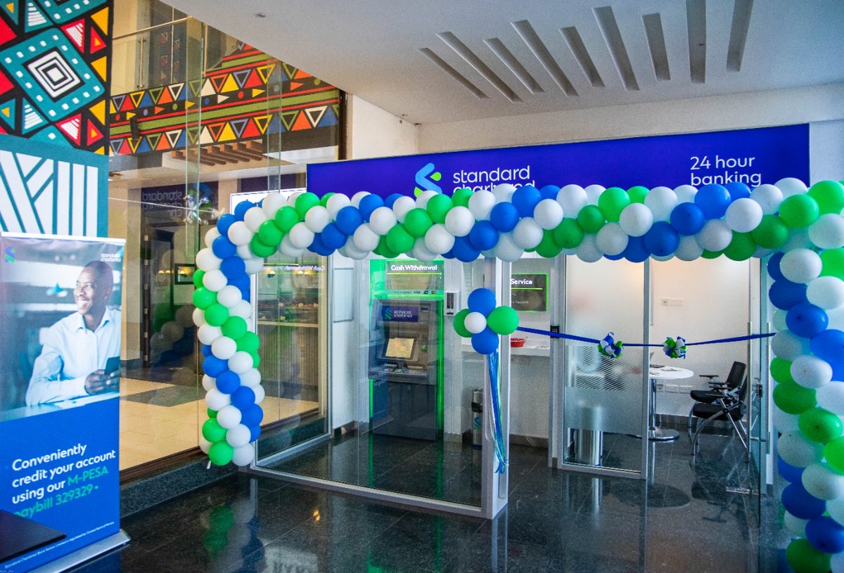 StanChartKE's tweet photo. Experience a new way to do banking with our state-of-the-art Sales and Service Centres. Visit any of these 6 locations for all your transactional and financial services advisory needs: Britam Tower, Junction Mall, Village Market, Kitengela Mall, Sarit Centre and Nyali Centre. https://t.co/7ktO8OEEvw