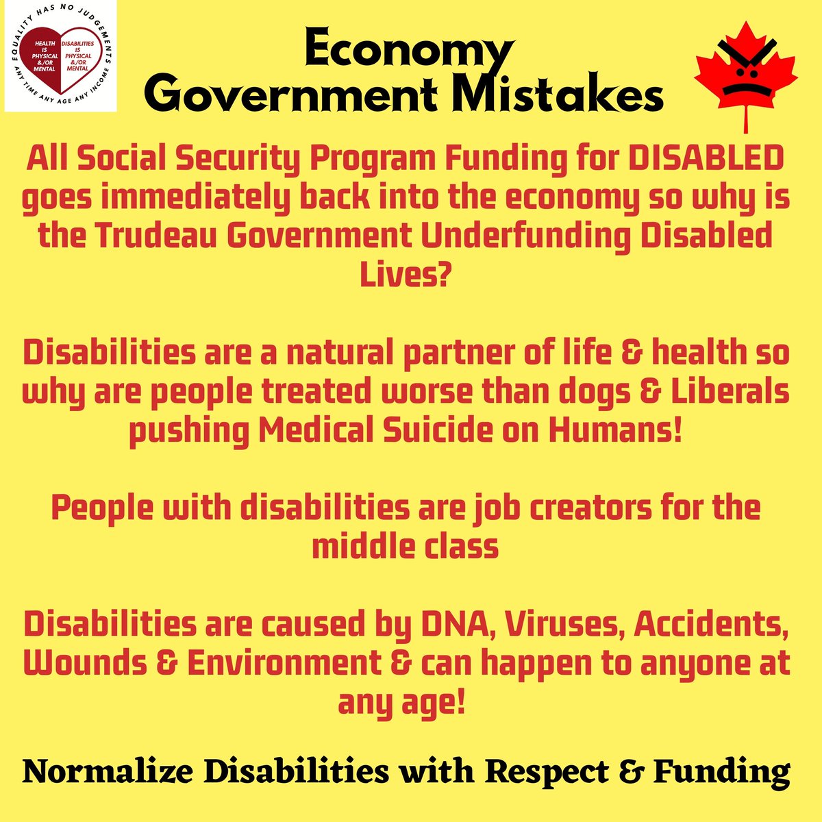 canada_disabled's tweet photo. #CDBby23
#CDB #PWDAllies #ODSP #PWD
@DeputyPM_Canada @CanadianPM
@PBO_DPB @PrivyCouncilCA @HoCChamber @HoCCommittees @HoCSpeaker
@theJagmeetSingh @yfblanchet @PierrePoilievre @ElizabethMay #cdnpoli
#ndp #cpc #Blocq #Libsrals #Greens https://t.co/pxxCHWeTmh