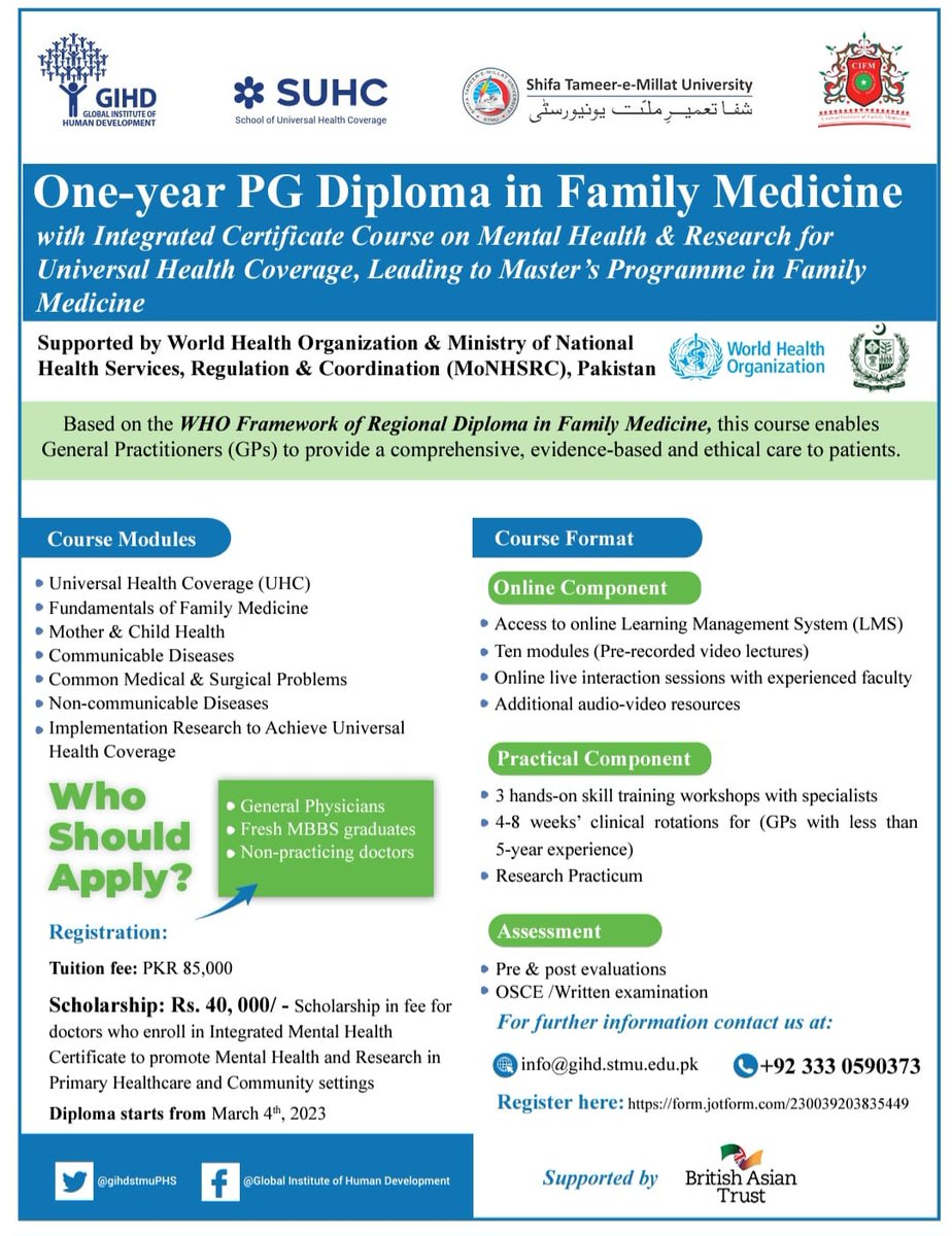 Registration OPEN!!!!
@gihd #STMU #GIHD #FAMILYMEDICINE #LNH #AKU @LNH <a href="/AKU/">.</a> @indushospitalnetwork