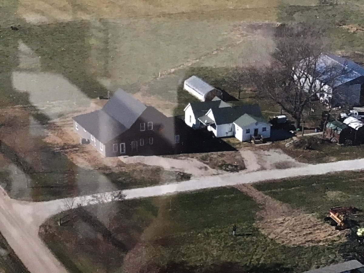 @BuffaloAgLtd New house on the left, built to roughly mimic the old barn.  Old house on the right was built in the 1920’s from the remains of an older house and chickenhouse that blew away in a storm. It was no longer serviceable.