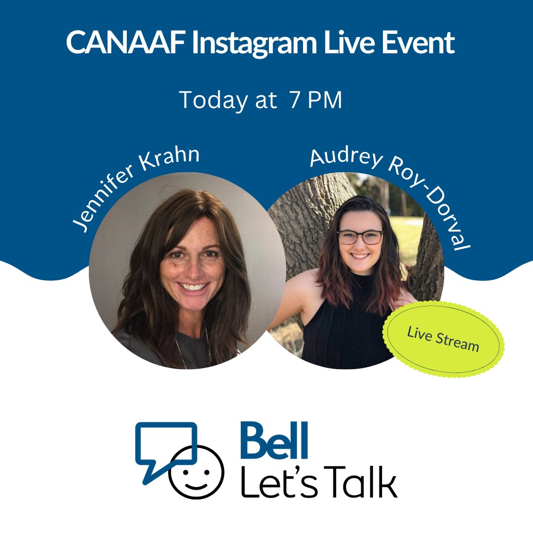 CANAAF's tweet image. For this years Bell Let's Talk Day, our friends Audrey Roy-Dorval and Jenn Krahn will be discussing the relationship between mental health and Alopecia Areata. 

Jennifer will also be sharing her 14 year journey with Alopecia with us. 

Visit our Instagram channel at 7PM today!