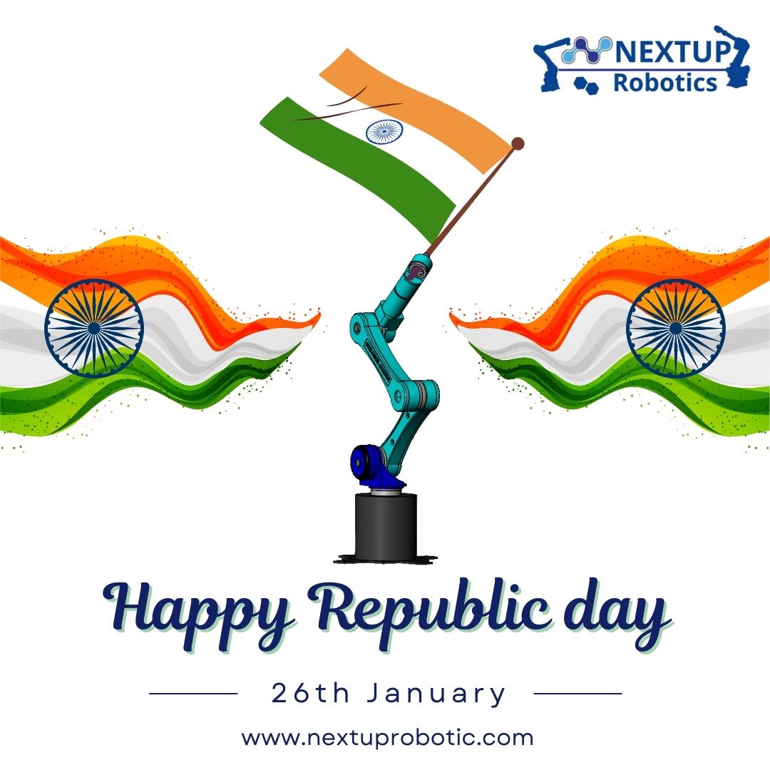 NextupRobotics's tweet image. This 74th  Republic Day, dream big, create something new and join the #nextuprobotics revolution. #nextuprobotics  wishes all a Happy Republic Day!
