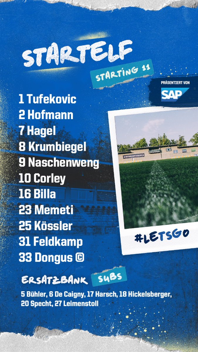 HoffeFrauen's tweet photo. So starten wir 👀
#TSGSCS https://t.co/aLbGYLBoFj