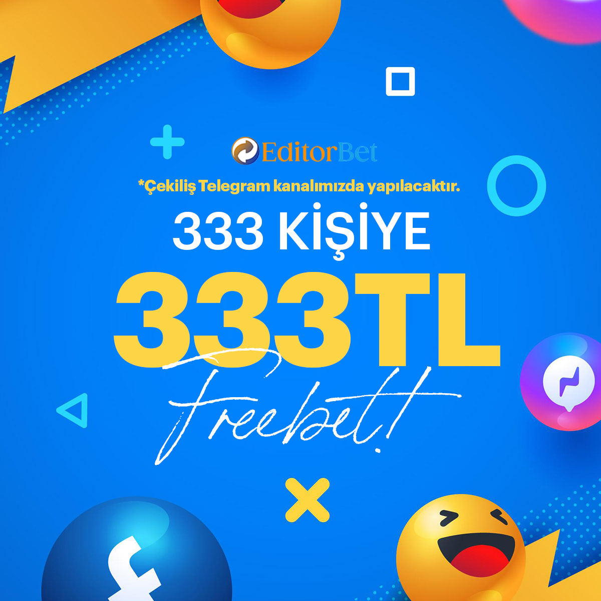 sosyalklbkk's tweet photo. 🔥333 Kişiye 333₺ Freebet Çekilişi🔥

✅ Telegram Kanalımızı Takip Et
✅ RT-Fav Yap
✅ Telegram Kanalında Bulunan Etkinlik Formunu Doldur.

Çekiliş Cumartesi 21:00'da açıklanacaktır.

https://t.co/ig7cBHejAx https://t.co/2M6uCD8q3T
