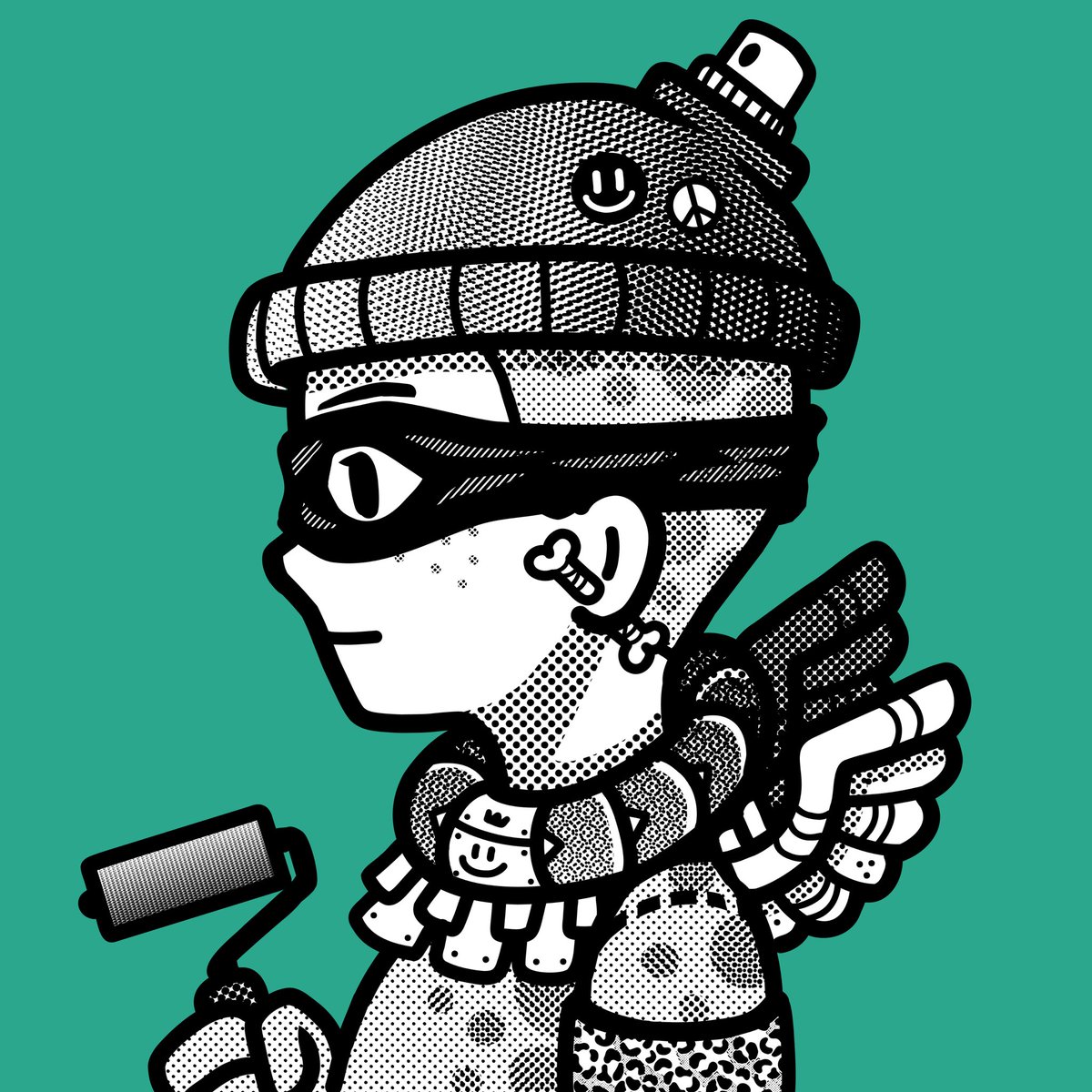 Been taking inspiration from how chill and solid <a href="/FLUXTRIBE420/">FLUX TRIBE</a> community is, and I went as far to made a #BWOPLE derivative (ownd by <a href="/BakingTezos/">justin.tez</a>). Several months later now I’m collabing with the artist himself! <a href="/Konstant_FLUX/">Konstant FLUX</a> ! What an honor &amp; amazing experience🖤🤍