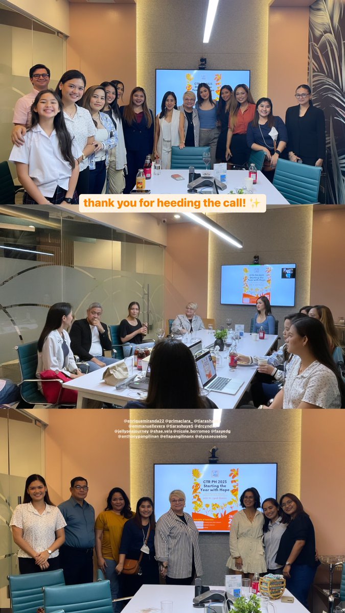 CTR_Philippines's tweet photo. Thank you for attending our mentoring session, our dear volunteers, partners and advocates! โจ
#heedingthecall https://t.co/crNtaUsHp0