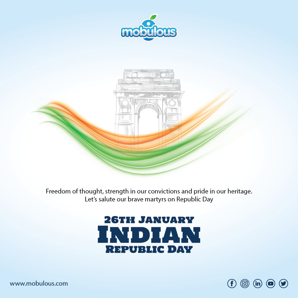 In the spirit of unity and national pride, let's all come together and sing 'Mile Sur Mera Tumhara' as we strive towards a brighter future.

'Happy 74th Republic Day!! 🙏'

#republicdayindia #republichday2023 #MileSurMeraTumhara #jaihind #Mobulous #IdeasIntoReality