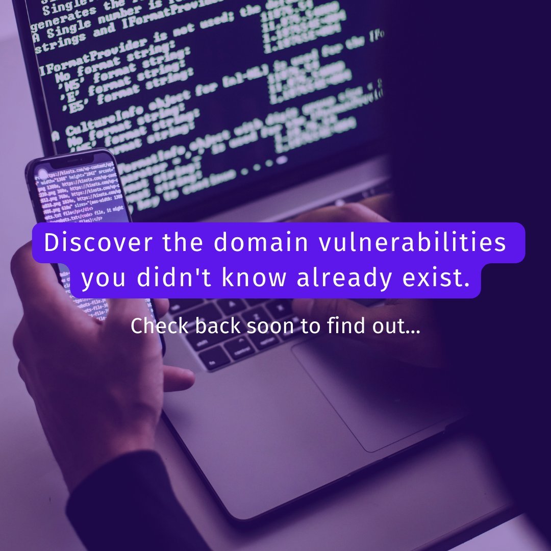 dfndr's tweet photo. Discover the domain vulnerabilities you didn't know already exist. Check back soon to find out… https://t.co/lEepaXk8lk