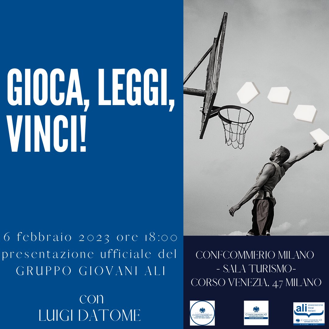 #giovanilibrai presentazione ufficiale il 6 febbraio ore 18:00 presso #confcommercio #milano. <a href="/GigiDatome/">Gigi Datome</a> ospite della serata. Non mancare <a href="/Confcommercio/">Confcommercio</a> <a href="/GIConfcommercio/">Giovani Imprenditori</a>