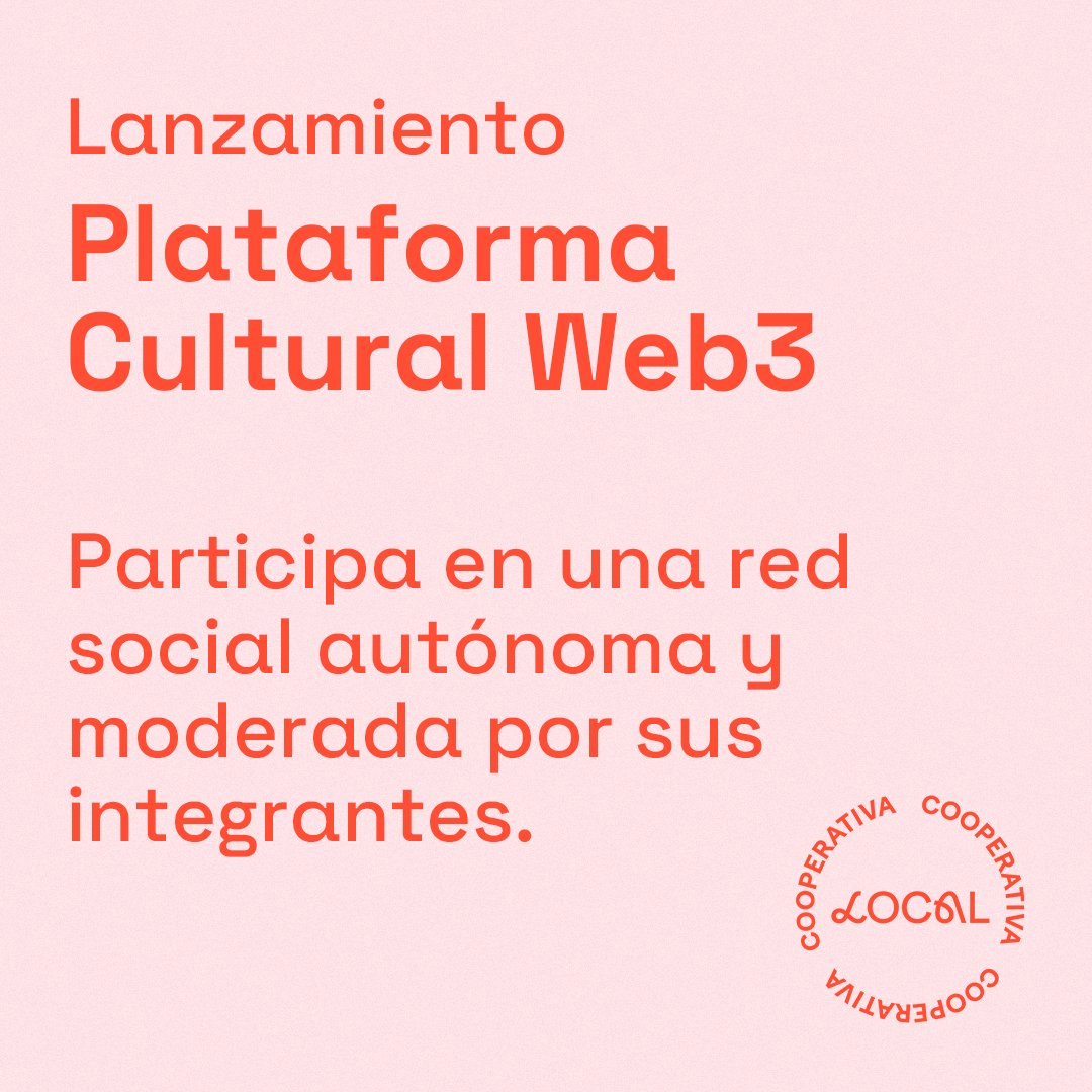 CoperativaLocal's tweet photo. GM 🧡

Autonomía y automoderación latinoamericana ⛓ https://t.co/ZEmVGr8qt5