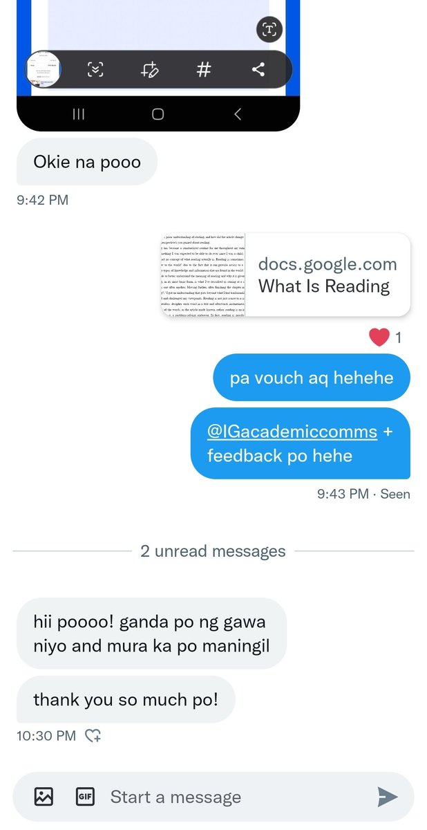 Thank you!! ♡♡

Task: Reflection paper 
#IGacademiccomms