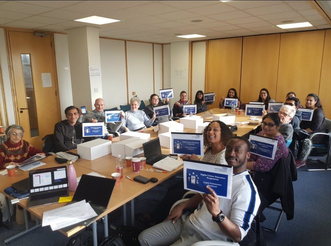 iamSaira's tweet image. I was eating lunch when my photo gallery started showing me memories. This 📷 was something I was very proud of. We created the 1st Digital Citizen education programme in @HealthierNWL and this was one of many #digitalambassador training sessions I held. #digitalworkforce #NHS