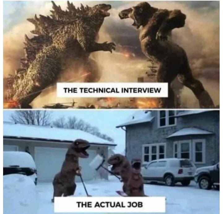 DailyCodingMemz's tweet image. #programmingjokes #interview #technicalinterview #realjob
